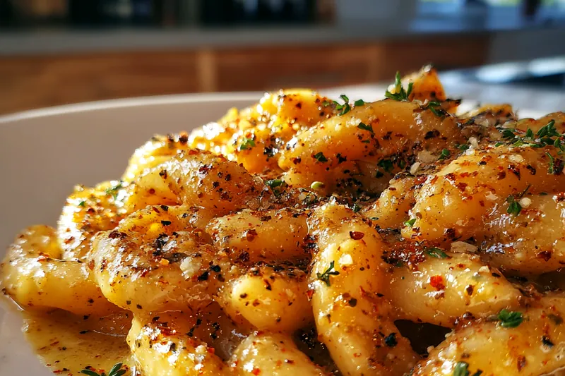 Cooking Creamy Tuscan Pasta